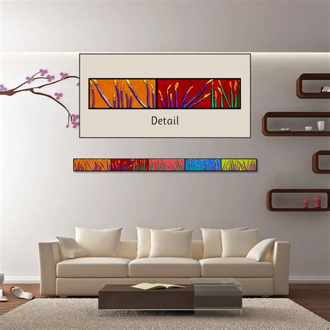 Horizontal Wall Art Customizable 4 FT Floral By RobinEvansStudio