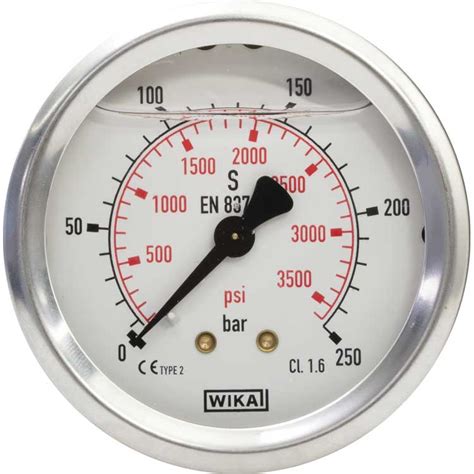 Manometer Mm Bar Ag Edelstahl Wika