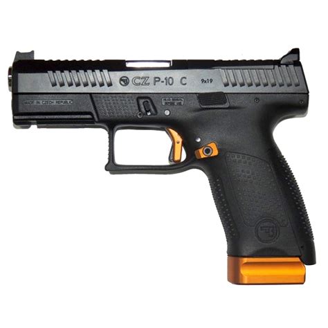 Cz Pistol P 10 C Orange Cal 9mm 17 Rds 102 Mm Bbl Polymer Frame