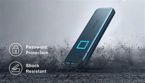 VAVA Portable SSD Touch with Fingerprint Encryption - PLAY4UK