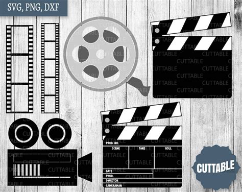 Movie Night Svg Files For Print And Cut Machines Movie Svg Etsy