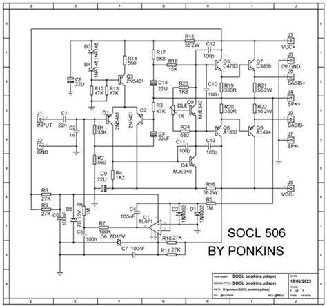 Skema Socl Pcb Ponkins Audio Schematics Collectionaudio