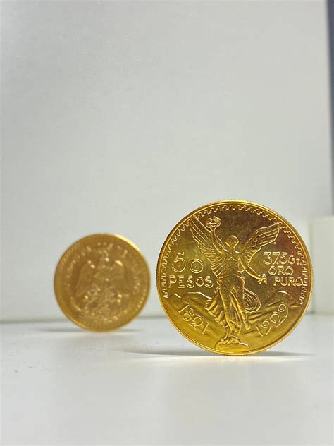 50 Pesos Coin 1821 Gold Plated Coin Centenario REPLICA 1pcs Golden Estados Unidos Mexicanos ...