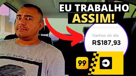 Eu TRABALHO Assim Na Uber 99Pop CARRO ALUGADO Motorista De