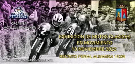 Almansa acogerá una nueva exhibición de motos clásicas en movimiento