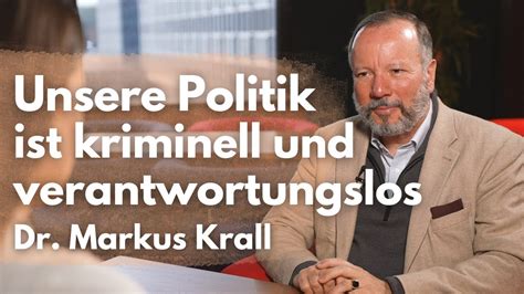 Dr Markus Krall über Krise seine Parteigründung und