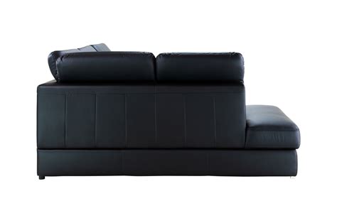 Leder Sofa L Form Chiara Mit Schlaffunktion Schwarz Sofas Zum