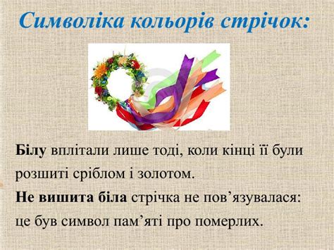 Презентація "Український віночок-символ нації"