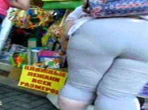 Russian BBW On The Street Has A Fat Ass In Tight Pants PornZog Free Porn Clips