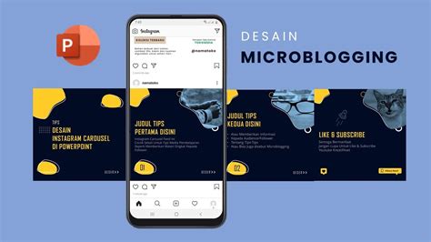Cara Membuat Instagram Carousel Microblogging Powerpoint Tutorial Youtube