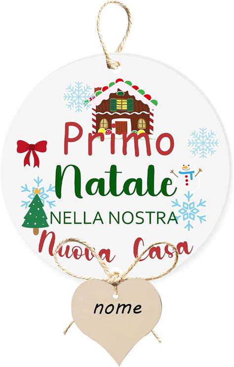 Pallina Di Natale Personalizzata Primo Natale Nella Nostra Casa