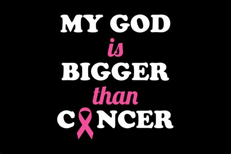 My God Is Bigger Than Cancer T Shirt Graphic By Designbirdhome · Creative Fabrica