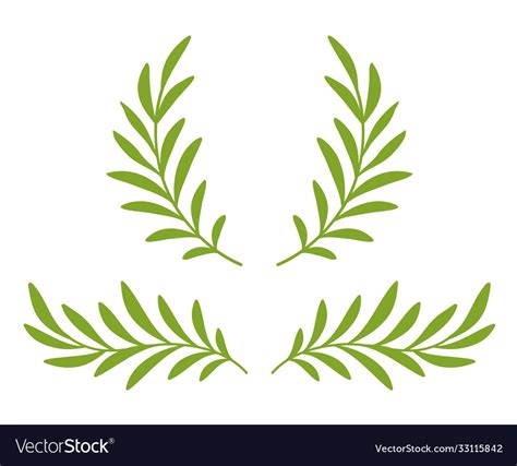 Green Leaves Branch Clip Art