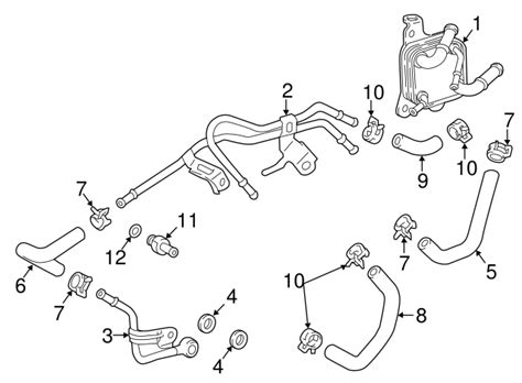 2019 2024 Toyota Oil Cooler Tube 32907 0R030 Toyota Parts Center