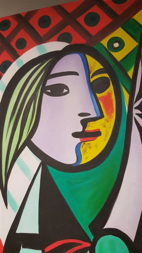 Pablo Picasso Surrealism By Ray Martinez Artist 1946 Canvas Girl Before A Mirror Muchacha Joven