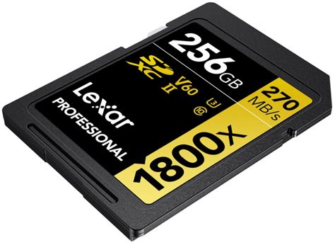 Lexar Professional SDXC Gold 256GB 1800x UHS II V60 Foto Erhardt