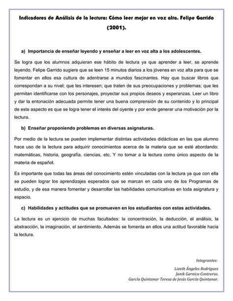 Como Leer En Voz Alta PDF