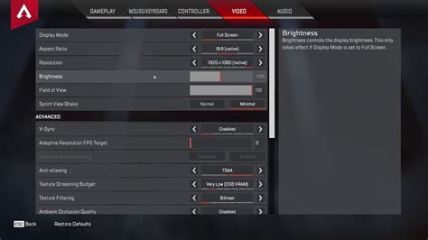 Best Apex Settings Guide To Spot Enemies Aim And Increase Fps Pc