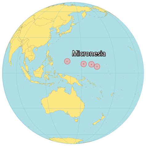 Map Of Micronesia Thong Thai Real