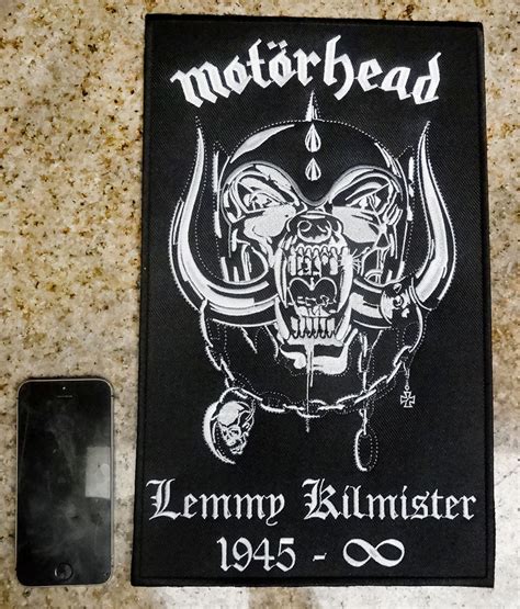 MOTORHEAD Forever BACK PATCH Embroidered Lemmy Kilmister England