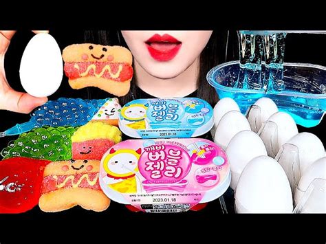 Asmr Egg Jelly Bubble Jelly Tiktok Jelly 젤리란 버블젤리 틱톡젤리 먹방 咀嚼音