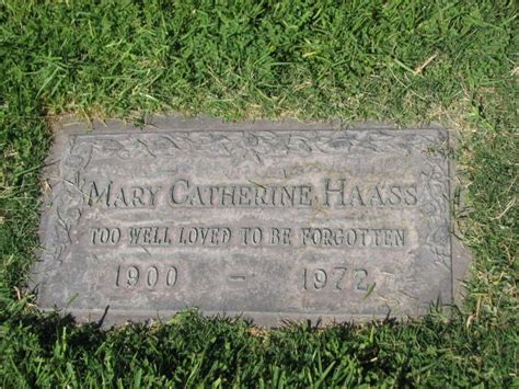 Mary Catherine Ward Haass 1900 1972 Homenaje De Find A Grave