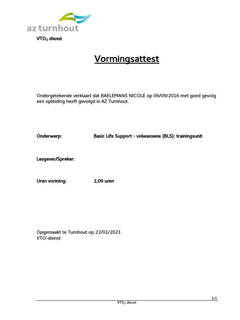Attestation De Présence 2 Kopie Pdf