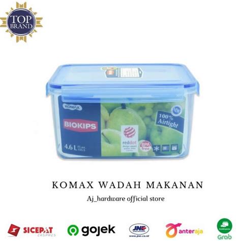 Jual Komax Wadah Makanan Biokips 4 6 Liter Di Seller Honey Living