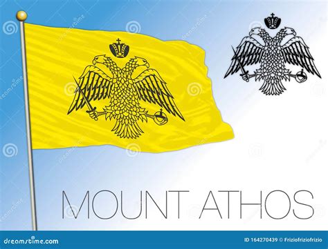 Mount Athos Indipendent Territory in Greece, Flag and Coat of Arms ...