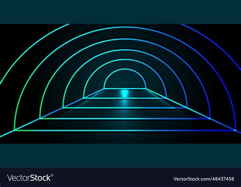 Catwalk Cyber Star Event Show Stage Game Podium Vector Image