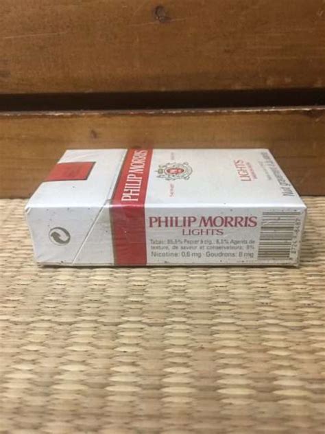 Philip Morris Lights American Blend Cigarette Hard Pack Made In France