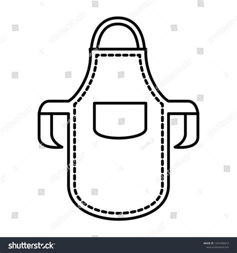 Kitchen Bbq Apron Icon Stock Vector Royalty Free 1241046013