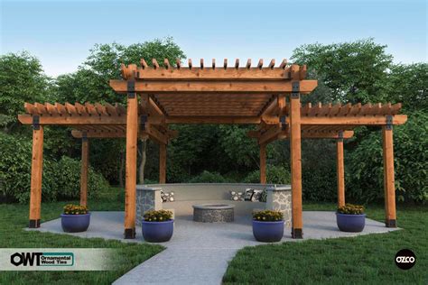 Deck With Pergola Wooden Pergola Decks Backyard Backyard Pergola