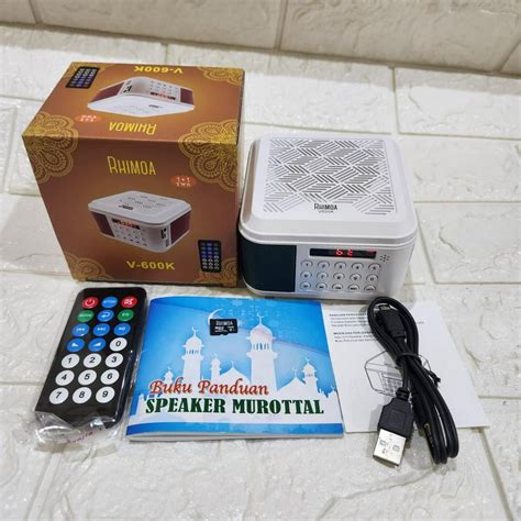 Jual Speaker Murotal Al Quran Bluetooth Mini Rhimoa V K Remote