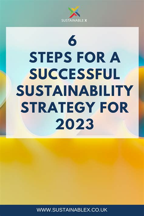 6 Steps For A Successful Sustainability Strategy For 2023