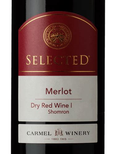 Carmel יקבי כרמל Selected Merlot בחר מרלו Vivino US