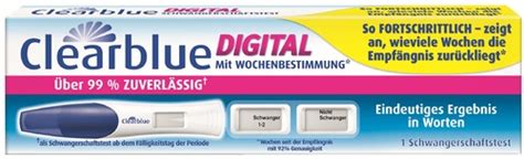 Clearblue Digital Schwangerschaftstest Mit Wochenbestimmung Kaufen