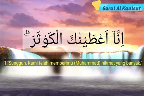 Tadabur Al Qur An Surat Al Kautsar Ayat 1 Ini Penjelasannya