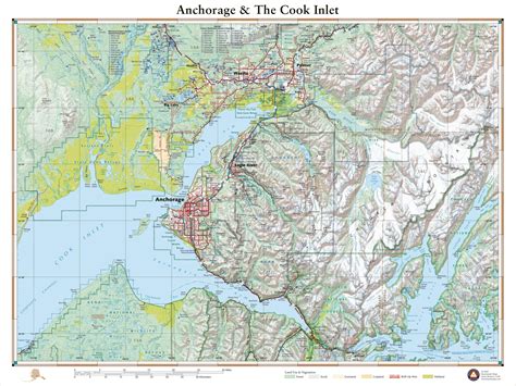 Anchorage & The Cook Inlet - Benchmark Maps