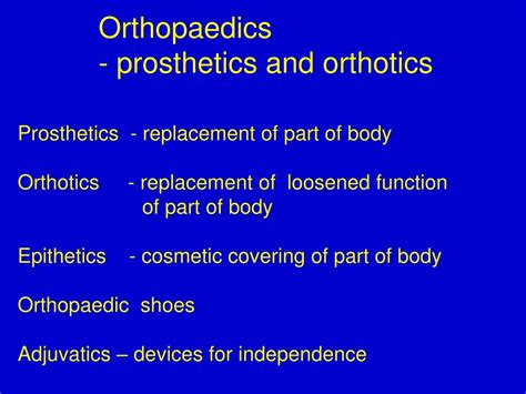 Ppt Advanced Prosthetics Orthotics Solutions For Improved