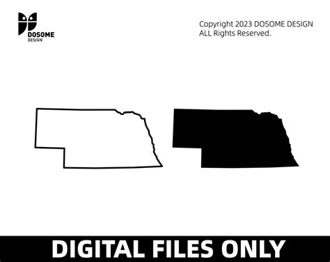 Nebraska State Svg Files Nebraska Silhouette Cut Files United