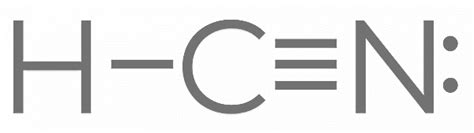 What is the Lewis structure of HCN?