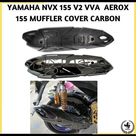 Yamaha Nvx V Vva Aerox Muffler Cover Carbon Ekzos Cover