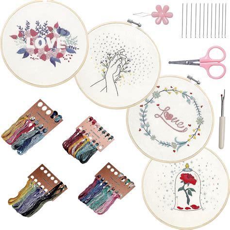 Amazon Bonroy Embroidery Kit For Beginners Sets Embroidery Kit