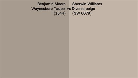 Benjamin Moore Waynesboro Taupe Vs Sherwin Williams Diverse