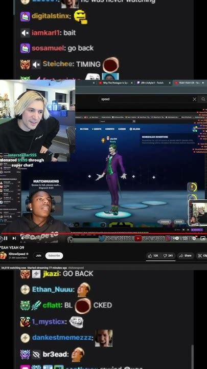 Xqc Reacts To Ishowspeed Reacting To Xqc Watching Speed Xqc