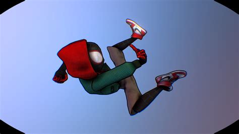 Miles Morales Spiderman Stylized Royalty Free Model Scale Model Models Template Pattern