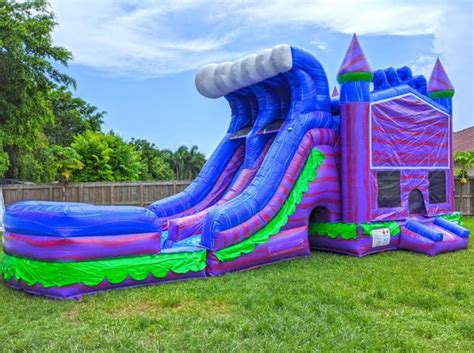 Mermaid Bounce House Water Slide Xl C Mom S Party Rental