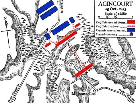 Battle Maps The Hundred Years War Agincourt