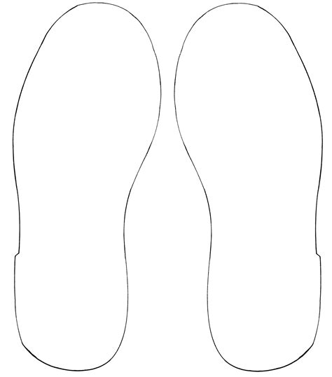 Tennis Shoe Sole Outline